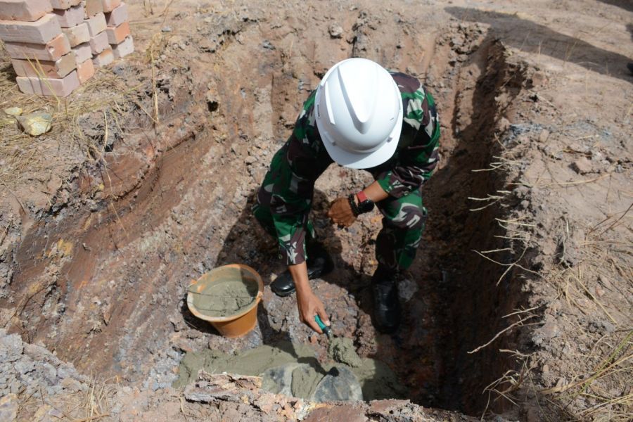 Wadan Lantamal IV Ikuti Peletakan Batu Pertama Pembangunan Taman Migas
